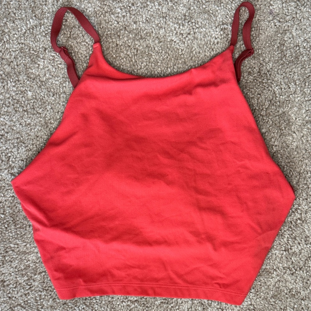 Athleta Red Crop Top